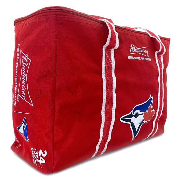 BUDWEISER Toronto Blue Jays Insulated Cooler Bag 24-Can Capacity Vintage 1999 - Picture 2 of 8